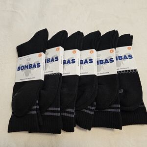 Bombas Men's Classic Black Casual Sock Bundle *NEW*
